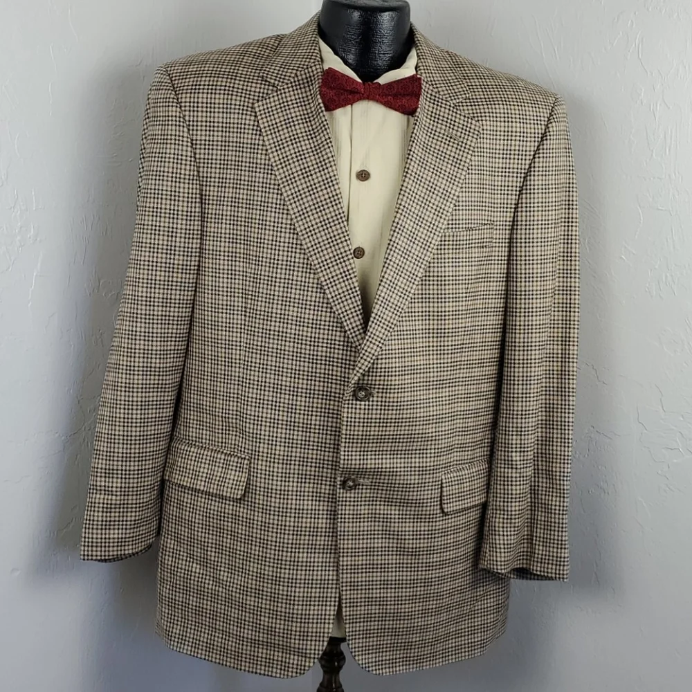 Jos. A. Bank Gordon Blazer 42R Men’s Silk-Wool Two-Button Full Lining Classic